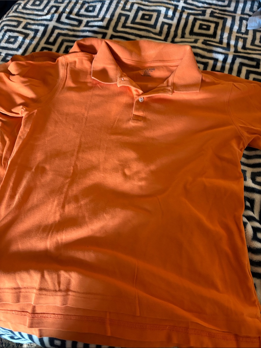 Two Lands' End Orange Polo Shirts